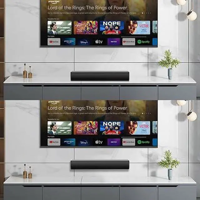 Alt view image 3 of 3 - MZEIBO Sound Bar,50W for Smart TV Bluetooth 5.3 Speaker 17 Inch TV Speaker with ARC/Optical/AUX Connections