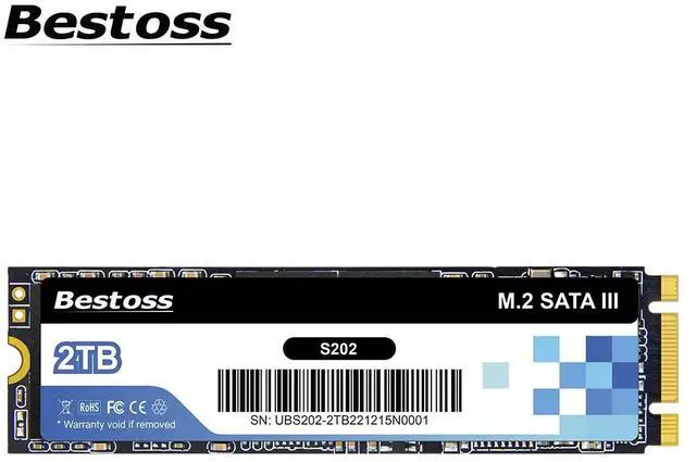 Main image of Bestoss M.2 SATA III 6Gb/s NGFF 256GB SSD 3D NAND Solid State Drive M2 2280, Dynamic SLC Cache, Read Speed up to 550MB/s, Compatible with Laptop and PC Desktop 256GB