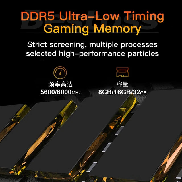 Alt view image 2 of 3 - Bestoss RGB DDR5 UDIMM Gaming RAM 16GB 6000MHz XMP 3.0 Overclock Memory for DIY Desktop Gaming PC