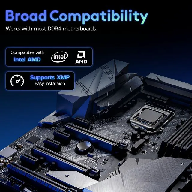 Alt view image 5 of 7 - Bestoss DDR4 RGB Gaming RAM 32GB(2*16GB) Kit 3200MHz (PC425600) UDIMM 288Pin NonECC XMP 2.0 Base JEDEC 2400MHz CL18 for Desktop Memory White