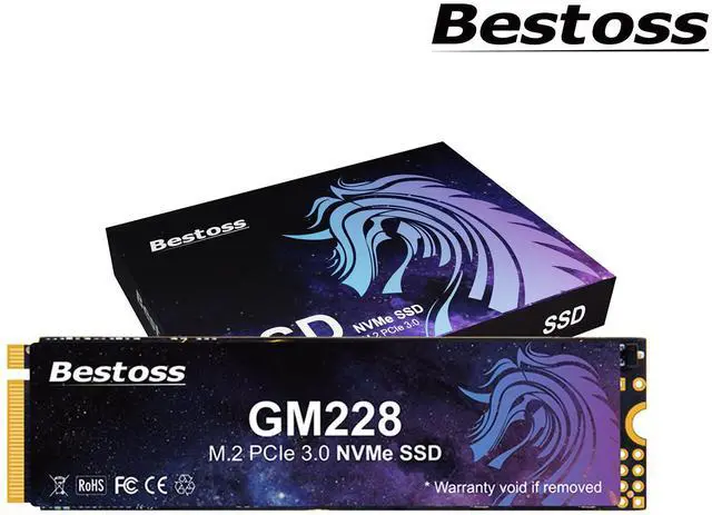 Main image of Bestoss 2TB M.2 PCIe NVMe 2280 SSD Gen3.0 x4 3D NAND Internal Solid State Drive, Seq. Read Speeds Up to 2200MB/s, Compatible with Desktop or Laptop