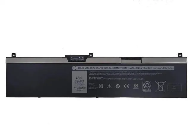 Main image of NYFJH 6-CELL 97Wh 11.4V Laptop Battery Replacement For Dell Precision 7530 7730 7540 7740 Mobile Workstation P74F P74F001 P74F002 P34E P34E001 P34E002 Series Notebook 0WNRC 00WNRC GW0K9 0GW0K9
