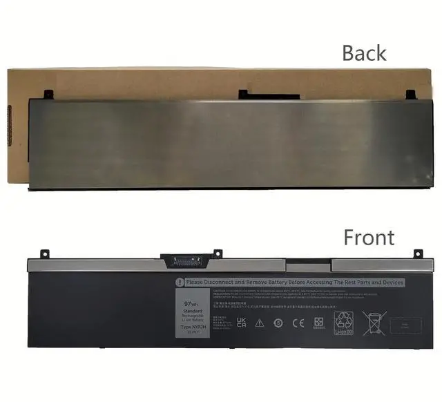 Alt view image 4 of 4 - NYFJH 6-CELL 97Wh 11.4V Laptop Battery Replacement For Dell Precision 7530 7730 7540 7740 Mobile Workstation P74F P74F001 P74F002 P34E P34E001 P34E002 Series Notebook 0WNRC 00WNRC GW0K9 0GW0K9