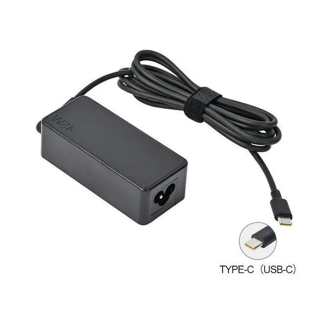 Alt view image 2 of 6 - 45W Type-C USB-C Power AC Adapter Laptop Charger Replacement For Lenovo Yoga 910 C940 S940 730-13 Chromebook 100e 300e c330 500e C340 Charger ThinkPad E480 L590 T480 T580 T495 X1 Carbon 20XW 20XX