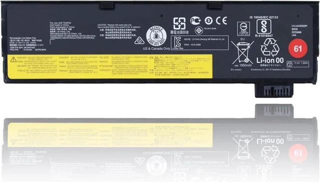 Main image of 61 11.4V 24Wh 01AV423 T470 T480 Laptop Battery Replacement for Lenovo ThinkPad A475 T570 T580 P51S P52S TP25 Battery 4X50M08810 01AV422 01AV424 01AV452 SB10K97579 SB10K97580