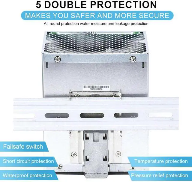 Alt view image 5 of 5 - TDR-960-48 960W 48V 20A High Power Three-Phase Power Supply - Redundant Parallel Operation for High Availability in Advanced Factory Automation Systems, UL508