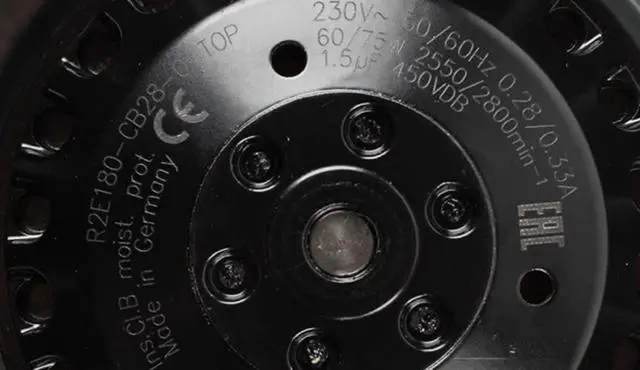 Alt view image 3 of 3 - Centrifugal Fan 230V 0.28/0.33A 60/75W 2550/2800RPM 3-Wire Cooling Fan