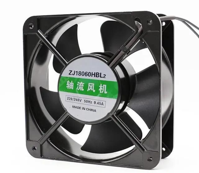 Alt view image 2 of 3 - 220/240V 0.45A 180X180X60MM 2-Wire Cooling Fan