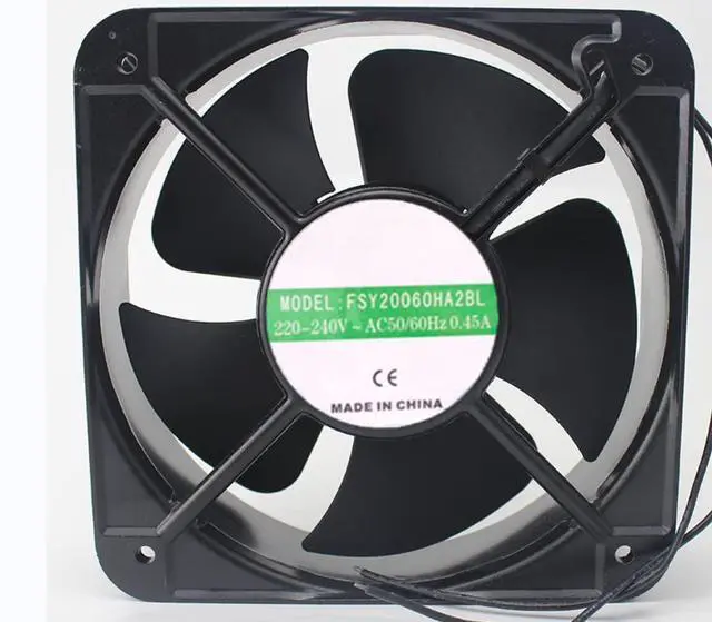 Main image of 220/240V 0.45A 200X200X60MM 2-Wire Cooling Fan