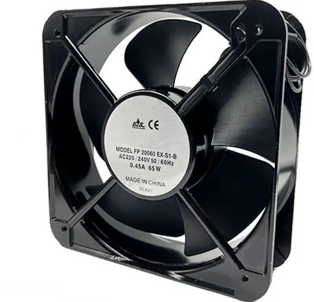 Alt view image 2 of 3 - 220/240V 0.45A 65W 2500RPM 200X200X60MM 2-Wire Cooling Fan