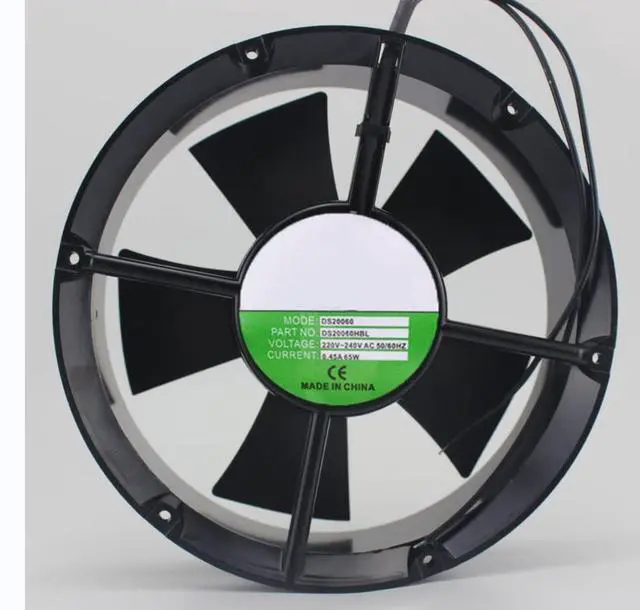 Main image of 220/240V 0.45A 65W 200X200X60MM 2-Wire Cooling Fan
