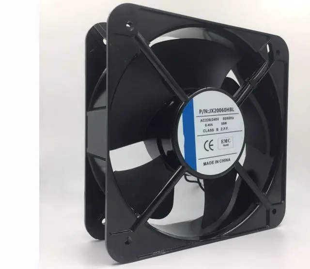 Alt view image 2 of 3 - 220/240V 0.45A 58W 200X200X60MM 2-Wire Cooling Fan