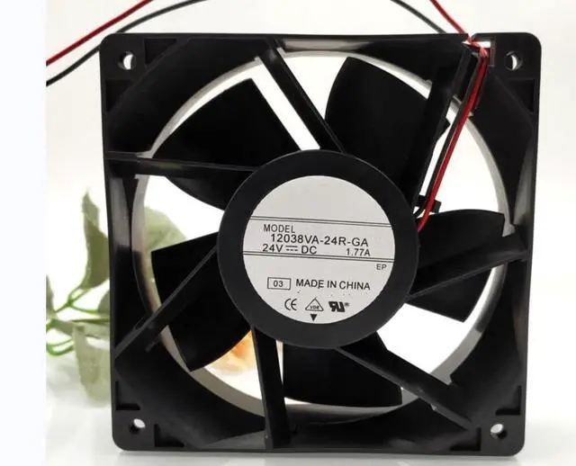 Main image of for 12038VA-24R-GA 24V 1.77A 35.5W 6400RPM 243.7CFM 64DB 120X120X38MM 2-Wire Cooling Fan