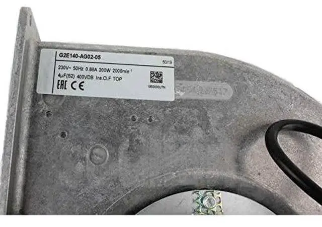 Alt view image 4 of 4 - G2E140-AG02-05 AC230V 0.88A 200W 2000RPM M2E068-DF 2-pin Cooling Fan