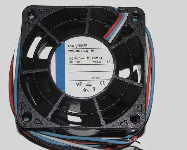Main image of 614J/2HHPR DC24V 0.62A 15W 6032 6cm 4-Wire Cooling Fan