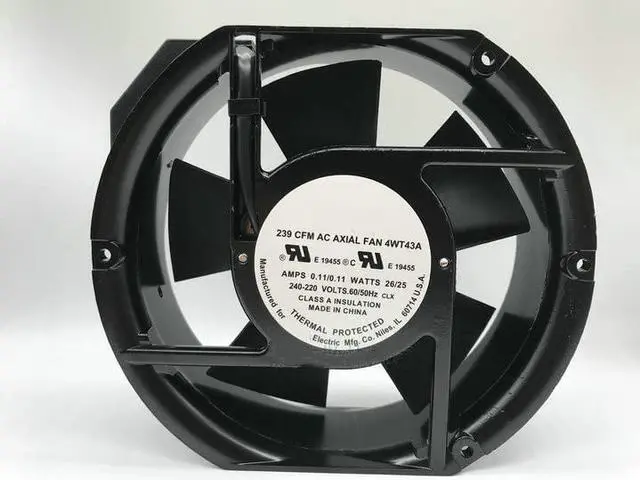 Main image of 4WT43A 0.11A AC220-240V 26/25W 2-pin Cooling Fan