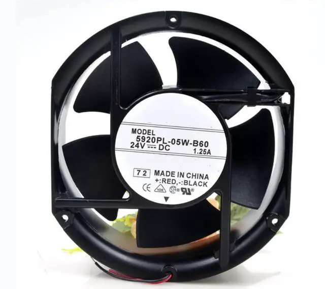 Main image of 24V 1.25A 172X150X51MM 2-Wire Cooling Fan