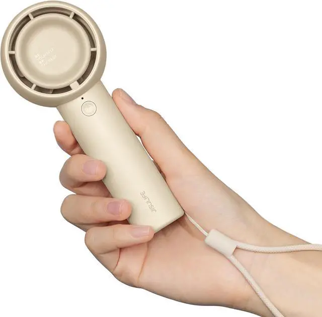 Main image of JISULIFE Handheld Fan, Innovative Hidden Fan Blades Design, 6000mAh Mini Portable Fan with 18H Max Cooling Time, USB Rechargeable Hand Fan, Personal Lash Fan for Makeup/Eyelash/Travel/Outdoor-Brown
