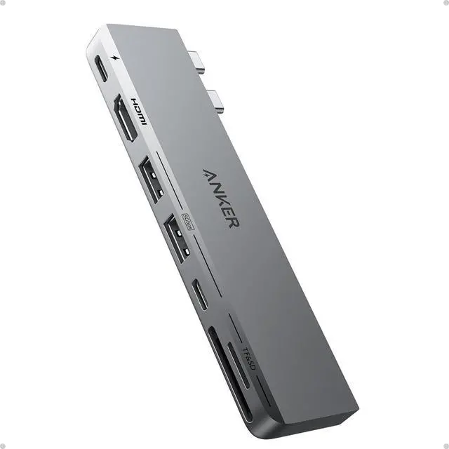 Main image of Anker USB C Hub for MacBook, 7-in-2 with 4K HDMI, Compatible with Thunderbolt 4, 1 Type C and 2 USB A Data Ports for MacBookPro 13 Inch, MacBookAir M1 / M2, and More