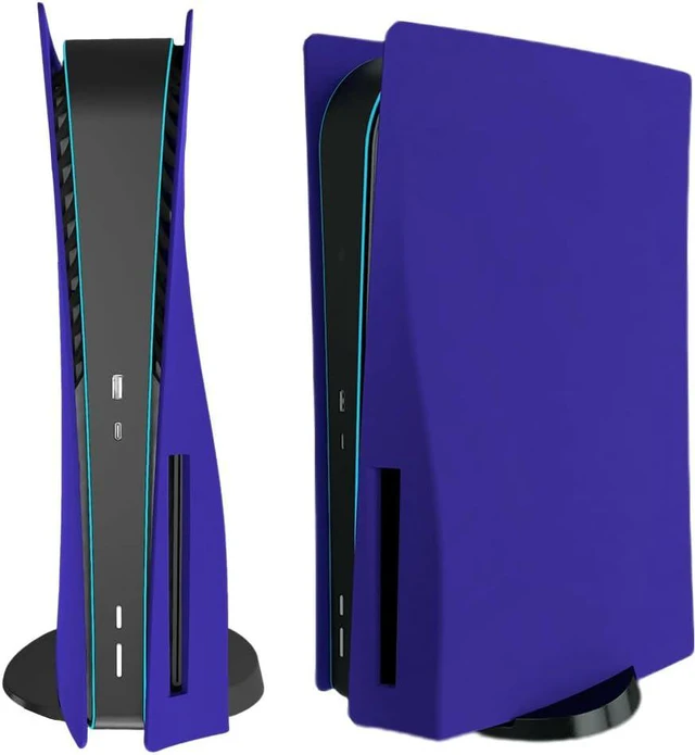 Main image of PS5 Console Replacement Shell, Megadream Hard ABS Shockproof Anti-Scratch Dustproof PS5 Console Case Cover Replacement Plate Shell for PS5 Console Disc Edition - Purple