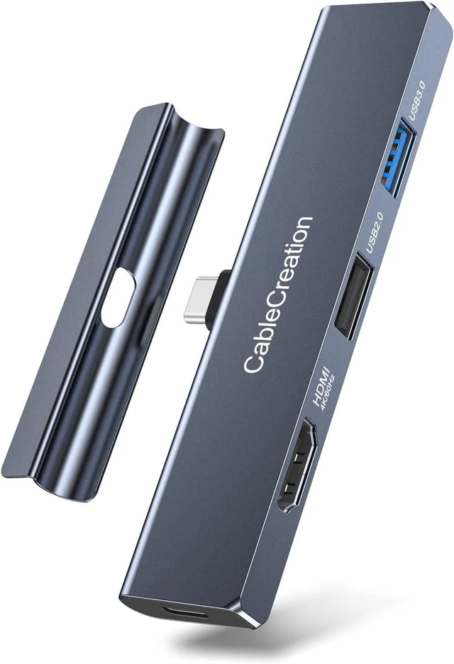 Main image of USB C Hub for iPad Pro 2021 2020 M1 12.9 11 inch/iPad Air 5 4, CableCreation 5 in 1 iPad Adapter Dongle with HDMI 4K@60Hz, USB 2.0, USB 3.0, USB-C 100W PD & 3.5mm Audio Jack, iPad mini 6 Accessories