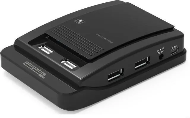 Main image of Plugable USB 2.0 7-Port High Speed Hub with 15W Power Adapter