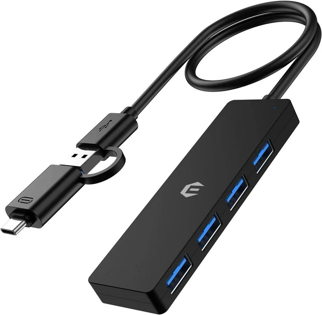 Main image of 4 in 1 USB Hub, Tymyp USB 3.0 Hub 5Gbps with USB C Extension, Compact USB Splitter Adapter for Mac, iMac Pro, Mac mini/Pro, Surface Pro, Dell, HP