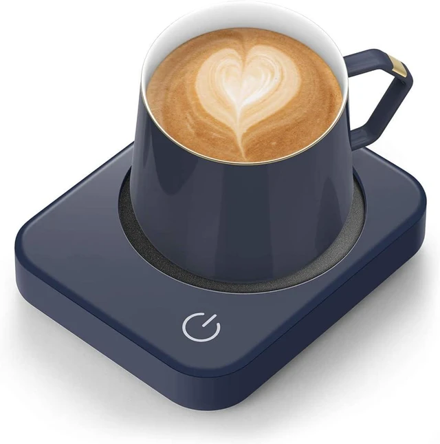 Main image of AnbanglinCoffee Mug Warmer, Smart Cup Warmer for Desk, 3 Temperature Control & Auto Shut Off, Electric Cup Warmer for Heating Candle,Milk,Tea,Beverage (Dark Blue-No Cup)
