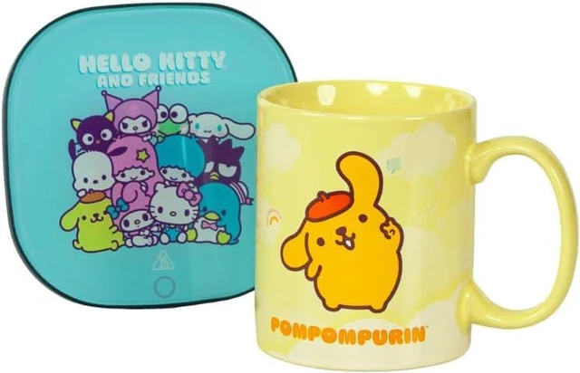 Alt view image 2 of 2 - Uncanny Brands Hello Kitty and Friends Pompompurin Mug Warmer with Mug Keeps Your Favorite Beverage Warm - Auto Shut On/Off
