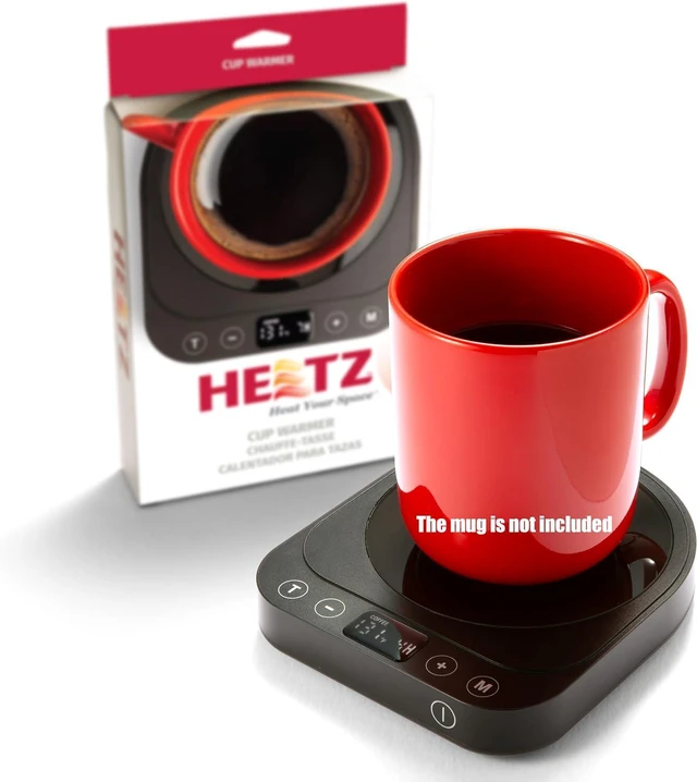 Main image of Heetz Cup Warmer Electric Coffee Mug & Tea Warmer with Adjustable Temperature, 4 Heat Settings, Candle Warmer Function, Automatic Shutoff, Perfect for Office or Home