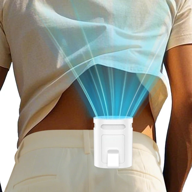 Main image of mini waist fan white fan