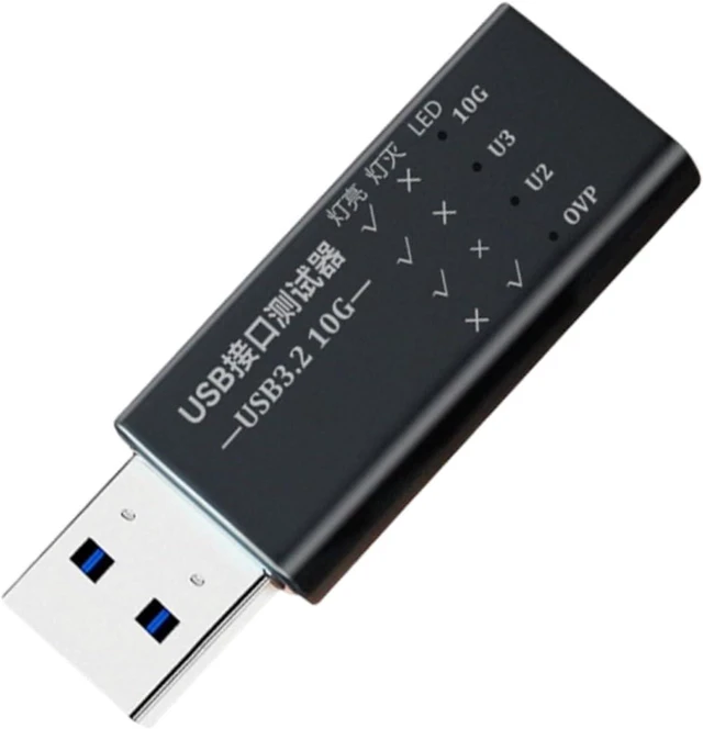Main image of USB C to USB 3.2 Interfaces Tester Detectors Featuring Reversible Connectors and Real Time Voltages Current Display Type C LED Display