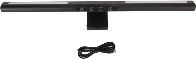 Main image of Monitor Light Bar, Computer Monitor Lamp with Asymmetric Optical Design, Touch Control Dimmable LED Desk Light, 5 Color Temperature and 7 Ambient Colors for Desktop