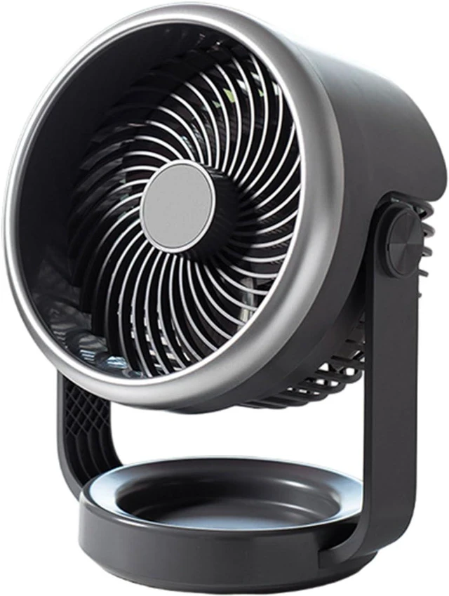 Main image of Table Air Circulators Fan for Bedroom 4 Speed Setting Low Noise 3600mAh Portable Quiet Desk Fan for Kitchen Indoor