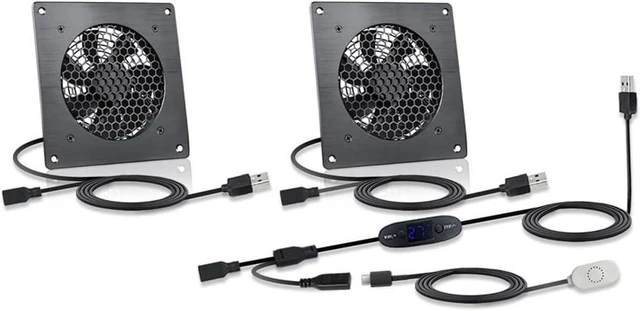 Main image of USB Adjustable Temperature-Controlled Cooling Fan, 10 speeds, 0~60, 4/6 inch