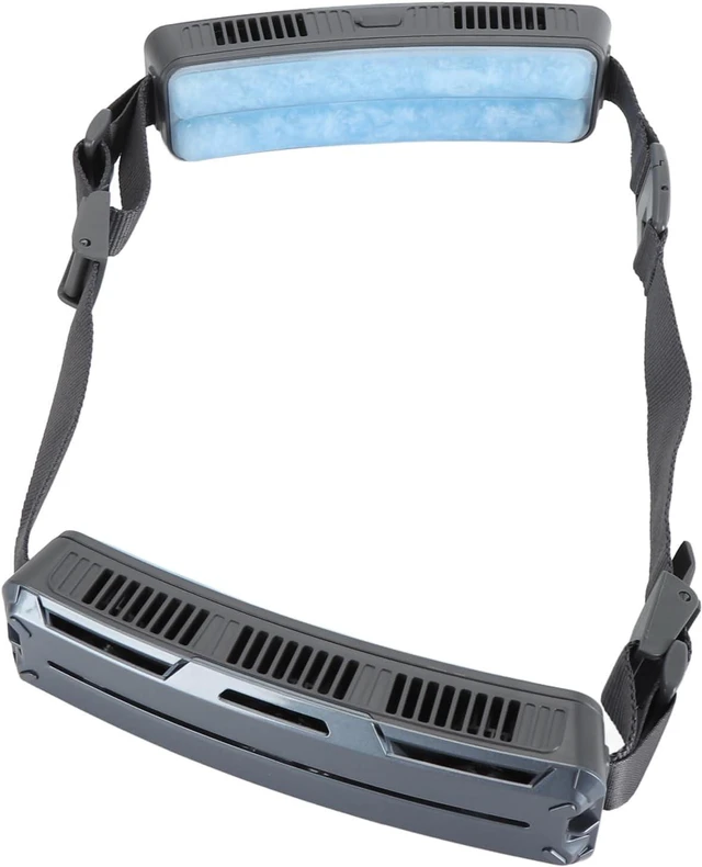Main image of Wearable Waist Fan, Multifunctional 3 Speeds Adjustable Handsfree Cooling with Ultra Wide Angle Vents and 5000mAh Battery, for Outdoor Sports Exercise and Summer Work (Dark Gray)