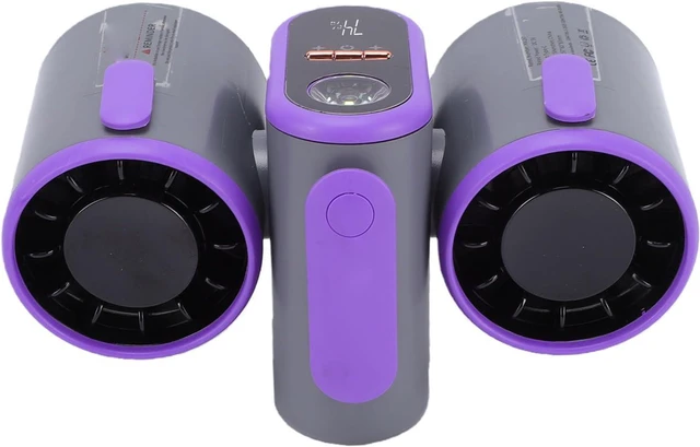 Main image of Dual Head Waist Fan, USB Rechargeable Cooling Fan with LCD Display & Turbocharging System, Efficient Portable Waist for Outdoor Camping Office Bedroom (8000mAh)