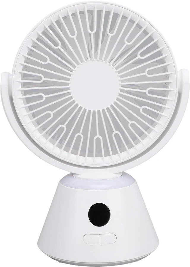 Main image of Mini Desk Fan, Table Fans Usb Desk Fan,For The Home, Office, Dorm, More Off White Mini,4000Mah Rechargeable Small Small Nan