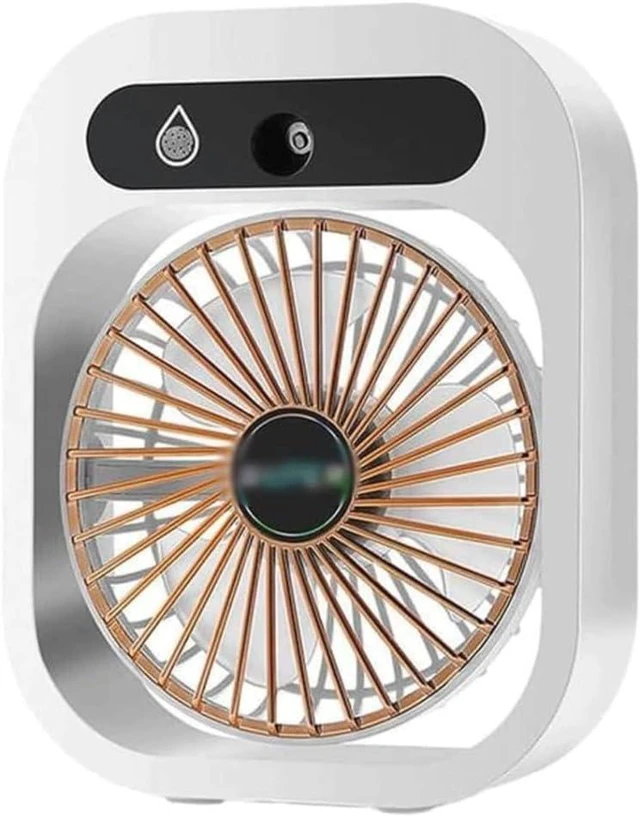 Main image of Mini Fan for Summer 3 Speed Settings Small Fan Up And Down Angle Adjustment Desk USB Rechargeable Personal Outdoor Travel Makeup(White)