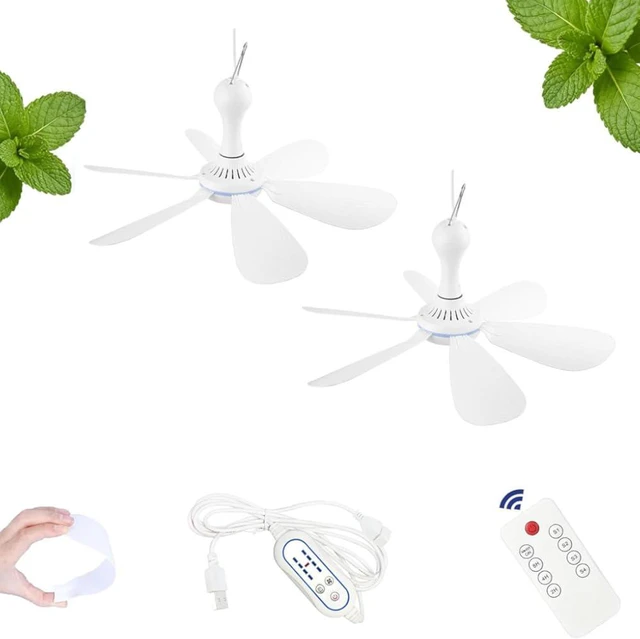 Main image of Collapsible Ceiling Fan for Cruise Ship, Silent Usb Powered Ceiling Fan with Remote Control Timing 4 Speed, Usb Powered Mini Ceiling Fan, for Rv Camping Tent Gazebo Cruise Ship Cabin Home Dorm (3)