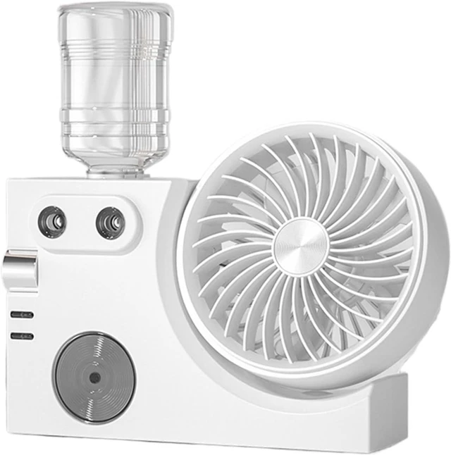 Main image of Cool Mist Fan | USB Rechargeable Air Circulator,Portable Fan Mist | for Bedroom Dorm Office Summer Home Indoor Desktop