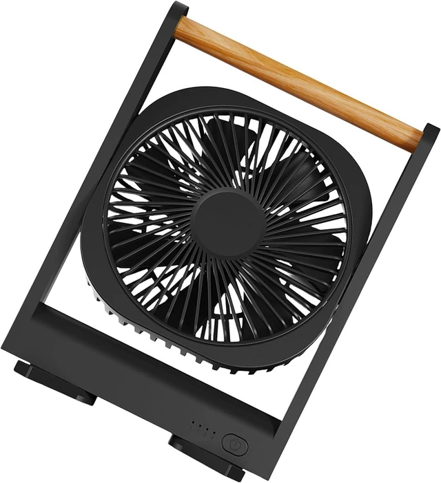 Main image of Zhoushen Rechargeable Small Fan with USB Charging and 4 Speed Adjustable Texture Suitable for Quiet and Efficient Cooling Rechargeable Fan