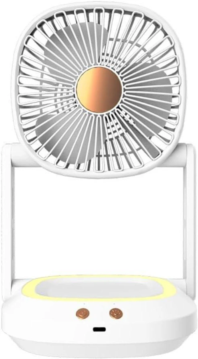Main image of Series Of Desktop Fans In Fresh Green Tone With Multi - Angle Air Supply And Multiple Wind Speeds, Enjoying Cool Summer -Summer Lifestyle Essentials(Folding White)