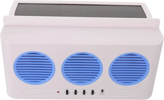 Main image of Car Ventilation Fan, USB & Solar Dual Power Auto Window Exhaust Fan, Portable Car Air Circulator for Odor Removal Heat Dissipation