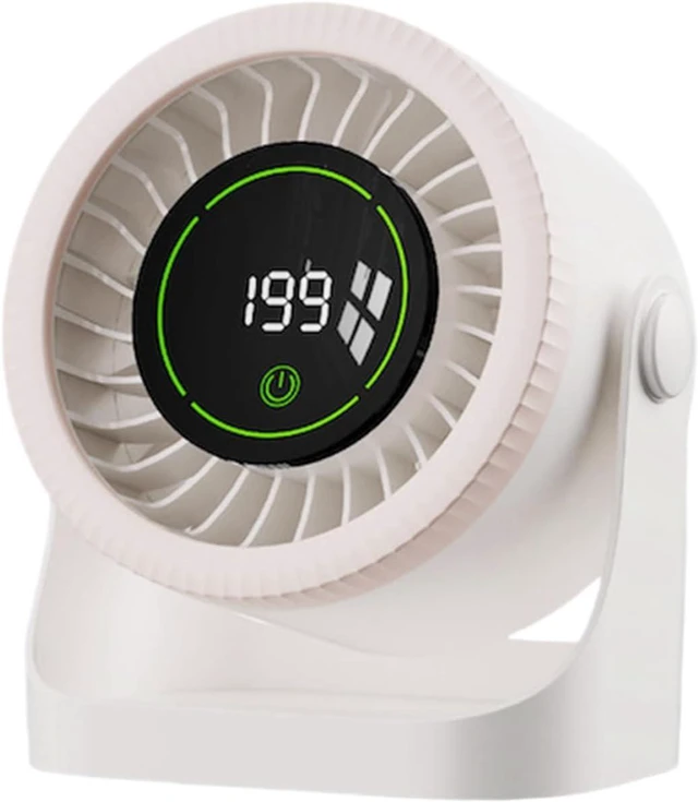 Main image of Fast Charging Type C Desktop Fan with Digital Display and 7 Design for Enhances Cooling Strong Cooling Fan