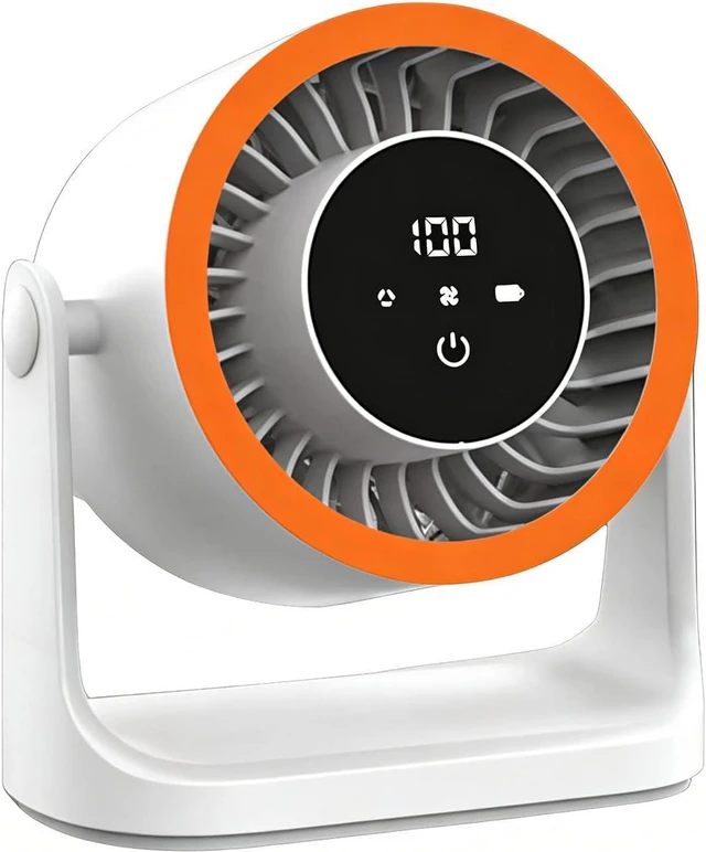 Main image of USB Rechargeable Wall Mountable Air Circulators Quiet Cooling Fan 100 Speed Adjustable Desktop for Bedroom Kitchen Desktop High Speed