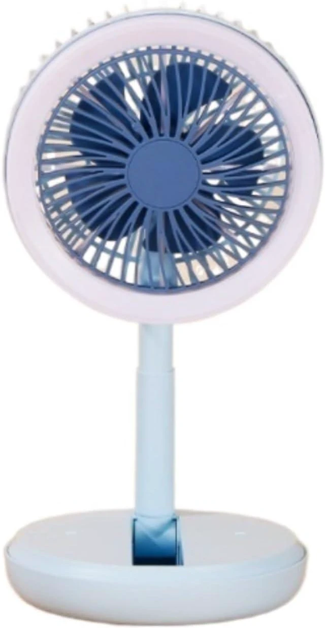 Main image of Cooling Fan For Home Office Travel 3 Speed Foldable Desk Fan USB Rechargeable Personal For Office Home Outdoor(Blue)