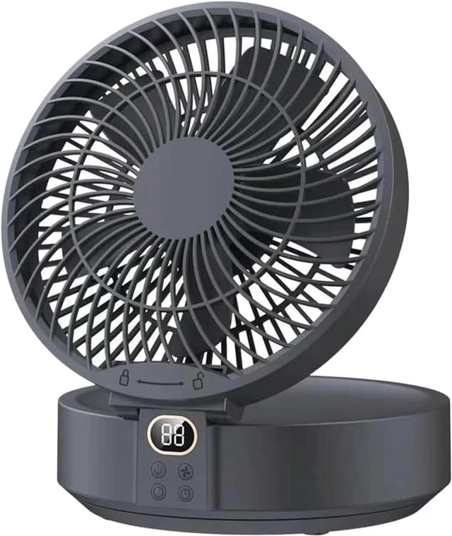 Main image of Cooling Fan For Home Office Travel 3 Speed Foldable Fan USB Charging Desk 90° Left And Right Shaking Head Wall(G)