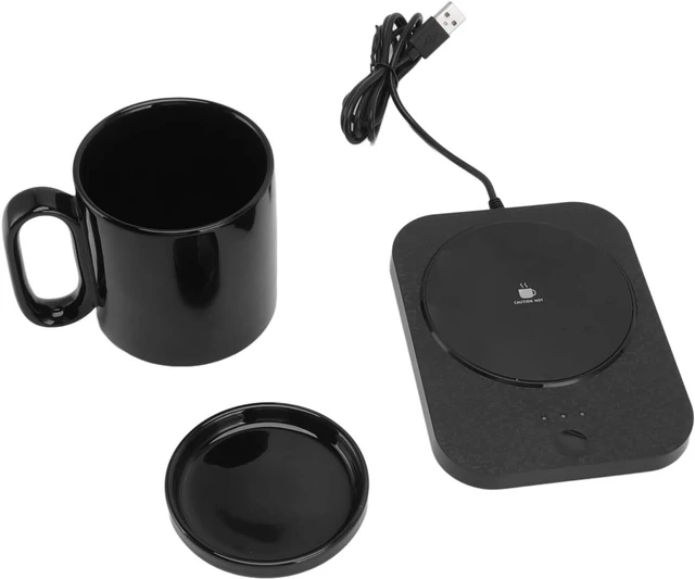 Main image of Smart Mug Warmer 3 Gears Control USB Powered Heating Coaster Milk Cup Insulation Warmer (Black)