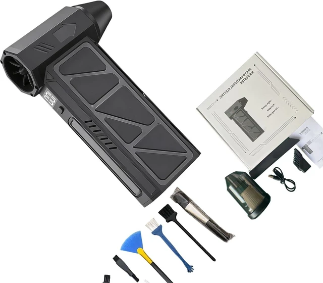 Main image of Double Function Garden Tool Fan and Vacuum 130000 WHIRLS High Execution 4 Variable Pace Digital Display Light Transportable Plan USB Create Charging